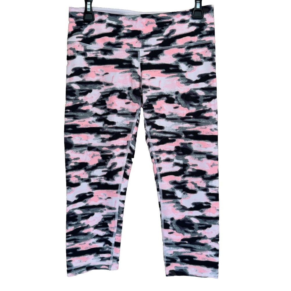 LULULEMON Leggings Women's Sz 8 Multicolor Compression 3/4 Leg CAPRIS Retro Y2K